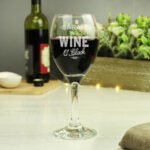 Personalised 'It's Wine O'Clock' Engraved Wine Glass - Image 3