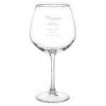 Personalised Any Message Decorative Bottle of Wine Glass - Image 9