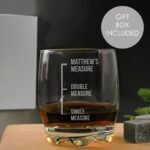 Personalised 'Measures' Glass Tumbler - Image 2
