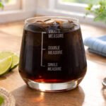 Personalised Name Only 'Measures' Glass Tumbler