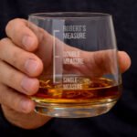 Personalised Name Only 'Measures' Glass Tumbler - Image 2