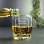 Personalised Any Message Art Deco Design Glass Tumbler - Image 3