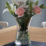 Personalised Any Message Classic Design Shaped Glass Vase - Image 3