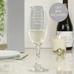 Personalised Any Message Glass Champagne Flute - Image 2