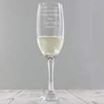 Personalised Any Message Glass Champagne Flute - Image 3