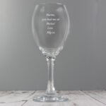Personalised Any Message Wine Glass - Image 5