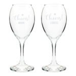 Personalised 'Cheers' Star Motif Wine Glass Set - Image 6