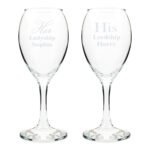 Personalised 'His Lordship & Her Ladyship' Wine Glass Set - Image 4