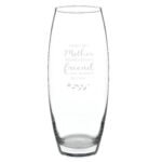 Personalised 'First My Mother, Forever My Friend' Glass Bullet Vase - Image 2