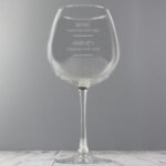 Personalised 'Wine Improves with Age' Bottle of Wine Glass - Image 4