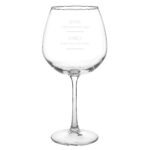 Personalised 'Wine Improves with Age' Bottle of Wine Glass - Image 5