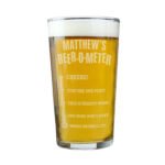 Personalised 'Beer-o-Meter' Pint Glass - Image 4