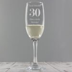Personalised Birthday Big Age Glass Champagne Flute - Image 4
