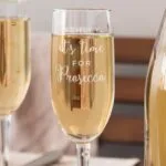Personalised 'It's Time For Prosecco' Glass Champagne Flute