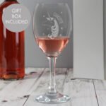 Personalised Unicorn Motif Engraved Wine Glass - Image 3