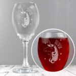Personalised Unicorn Motif Engraved Wine Glass - Image 4
