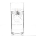 Personalised 'Guardian Angels From Above...' Angel Wings Floating Glass Tea Light Candle Holder - Image 5