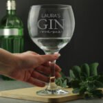 Personalised 'Gin' Balloon Style Glass - Image 3