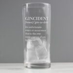Personalised 'Gincident' Hi-Ball Glass