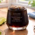 Personalised Any Message Glass Tumbler