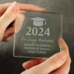 Personalised Graduation Crystal Glass Token - Image 2