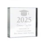 Personalised Graduation Crystal Glass Token - Image 5
