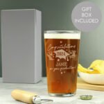Personalised 'Congratulations On Your Graduation' Pint Glass - Image 2