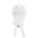 Personalised Name Only LED Hanging Glass Balloon Decoration - Image 7