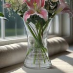 Personalised 'Gold Anniversary' Shaped Glass Vase
