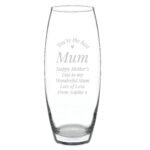 Personalised Any Message 'You're The Best' Glass Bullet Vase - Image 6
