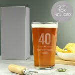 Personalised Big Age Birthday Pint Glass - Image 2