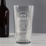 Personalised 'Always Look On The Bright Cider Life' Pint Glass - Image 3