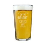 Personalised 'Always Look On The Bright Cider Life' Pint Glass - Image 4