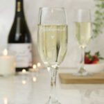 Personalised 'Bridesmaid' Heart Motif Glass Champagne Flute