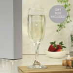 Personalised 'Bridesmaid' Heart Motif Glass Champagne Flute - Image 2