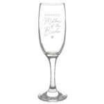 Personalised 'Mother of the Bride' Glass Champagne Flute - Image 5