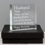 Personalised Dictionary Definition Design Crystal Glass Token - Image 2