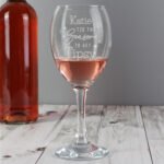 Personalised 'Tis The Season To Get Tipsy' Christmas Wine Glass - Image 4