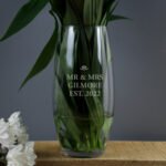 Personalised Any Message Bold Font Glass Bullet Vase - Image 3