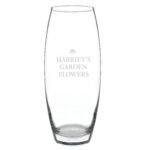 Personalised Any Message Bold Font Glass Bullet Vase - Image 4