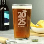 Personalised 'Class of' Graduation Pint Glass