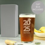 Personalised 'Class of' Graduation Pint Glass - Image 2