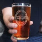 Personalised Any Message Beer Label Design Pint Glass - Image 2