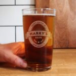 Personalised Any Message Beer Label Design Pint Glass - Image 6
