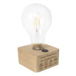 Personalised Any Message Houses Design Wooden Base Bulb Light - Image 5