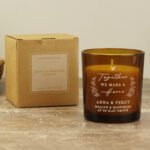 Personalised 'Together We Make A Home' Scented Amber Glass Jar Candle - Image 2