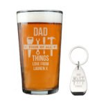 Personalised 'Fixer of All Things' Tools Motif Pint Glass & Bottle Opener Gift Set - Image 5