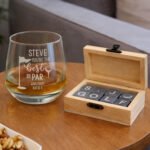 Personalised 'You're The Best By Par' Golf Themed Glass Tumbler & Whisky Stones Gift Set