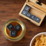 Personalised 'You're The Best By Par' Golf Themed Glass Tumbler & Whisky Stones Gift Set - Image 2