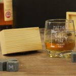 Personalised 'You're The Best By Par' Golf Themed Whisky Glass Tumbler & Whisky Stones Gift Set - Image 6